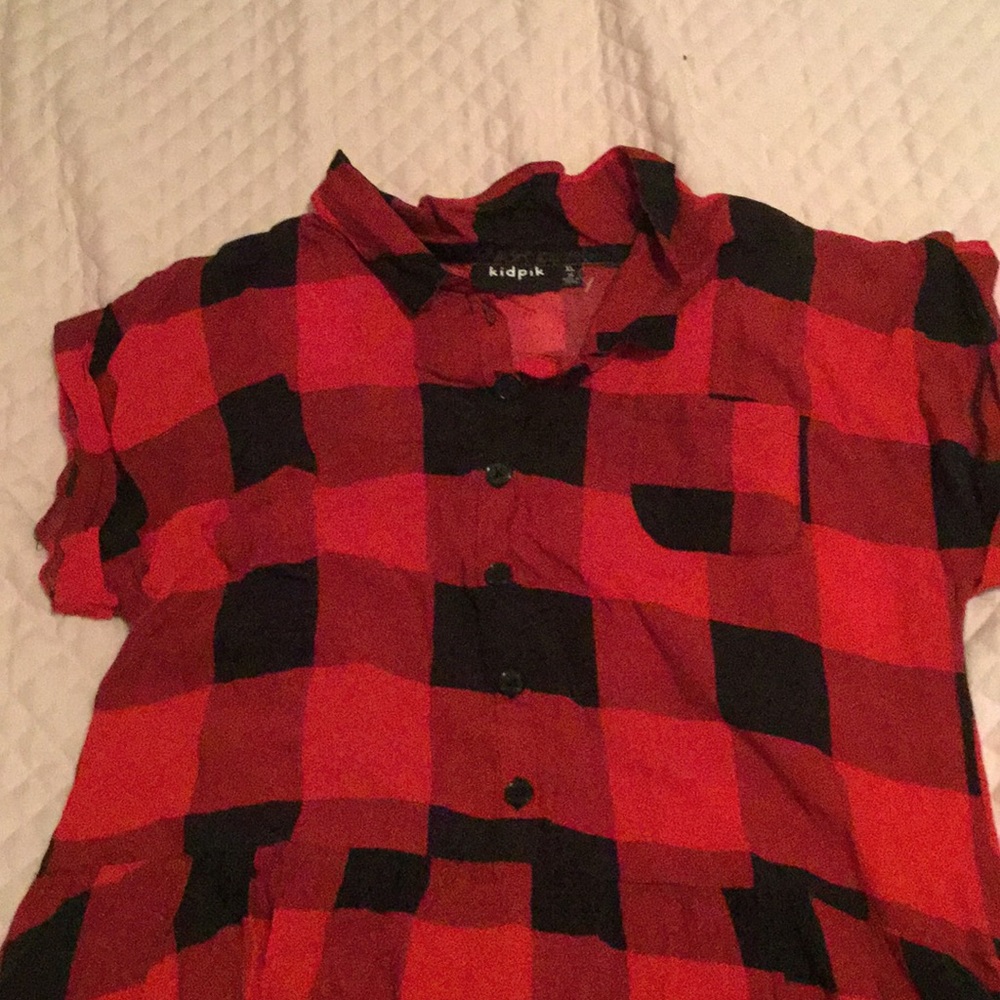A black and red dress